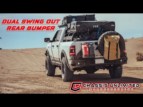 Dual Swing Out Rear Bumper for 2017-2022 Ford Superduty F250/F350 by Chassis Unlimited