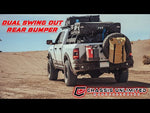 High clearance dual swing out rear bumper for 2010-2024 Ram 2500/3500 by Chassis Unlimited Inc