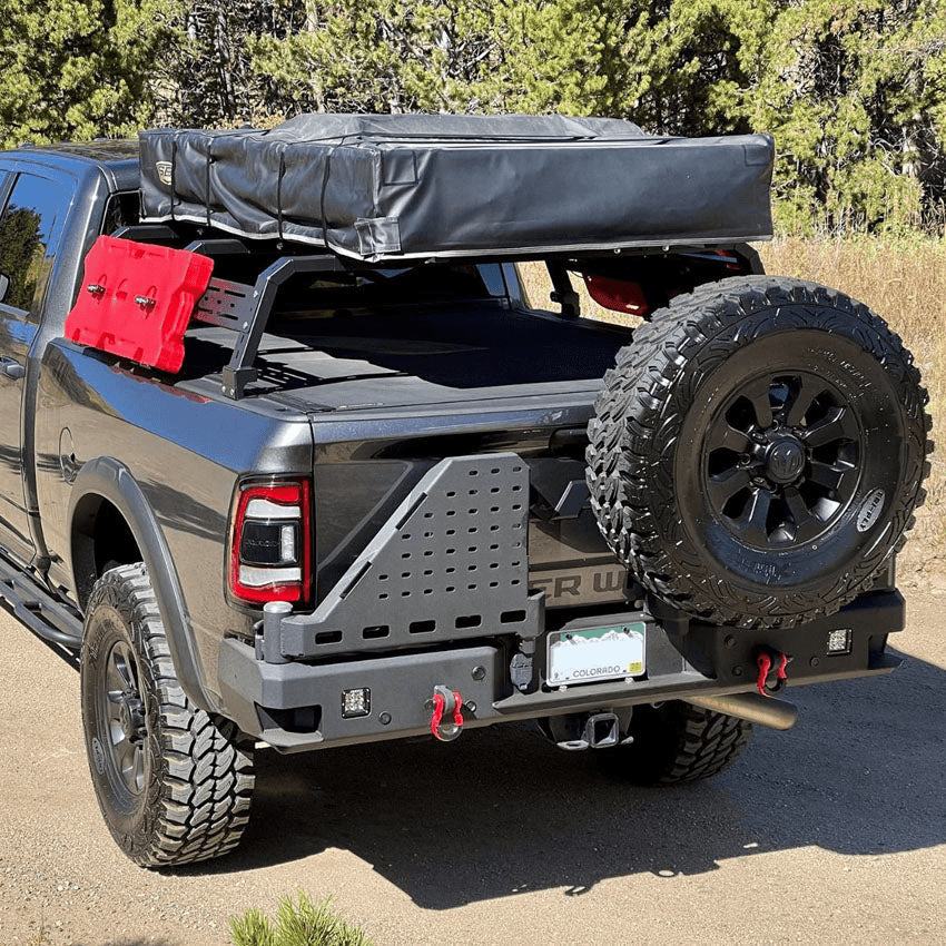 Rear Truck Bumpers: The 2010-2022 RAM 2500/3500 Octane Dual Swing-Out Rear Bumper