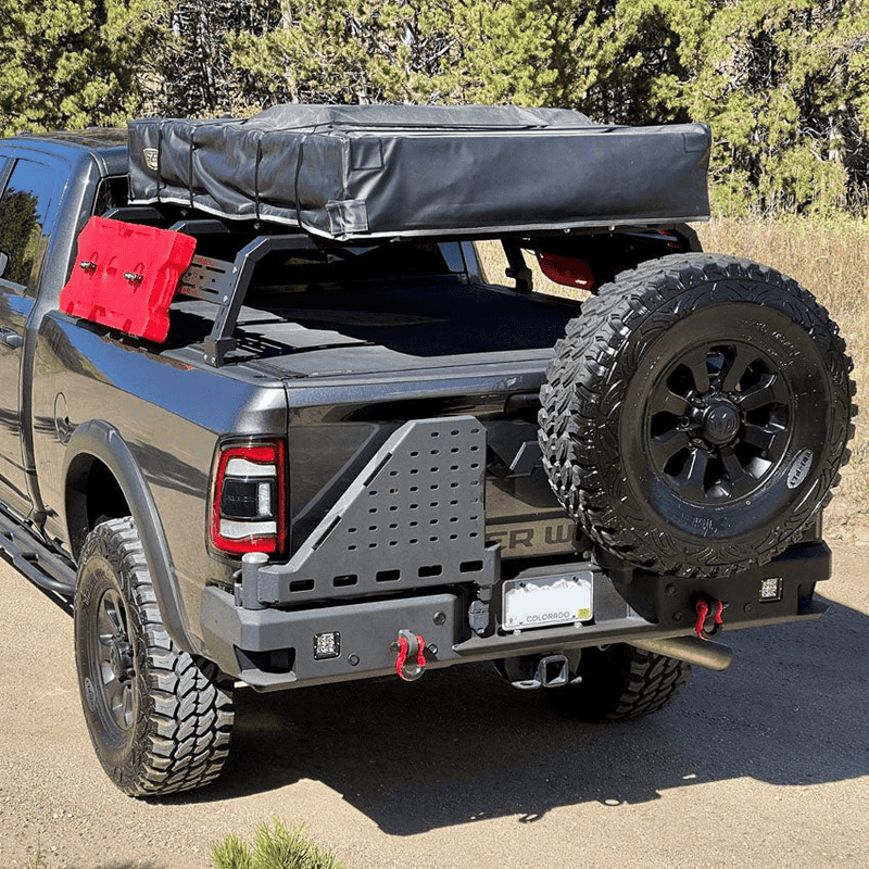 Rear Truck Bumpers: The 2010-2022 RAM 2500/3500 Octane Dual Swing-Out Rear Bumper
