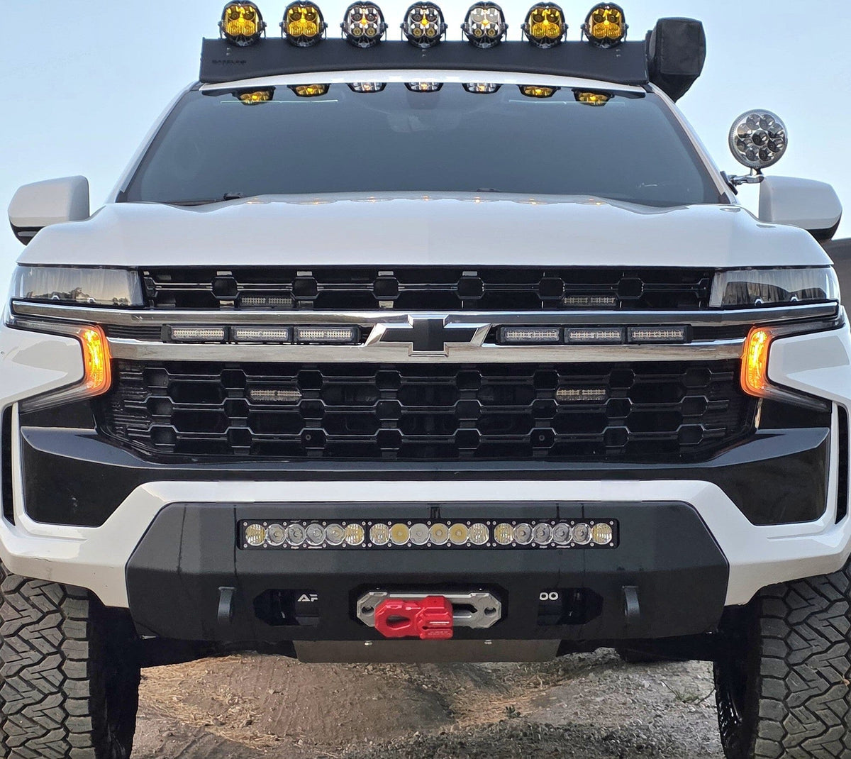 2021-2024 CHEVY TAHOE Z71 PROLITE FRONT WINCH BUMPER Chassis Unlimited Inc. 