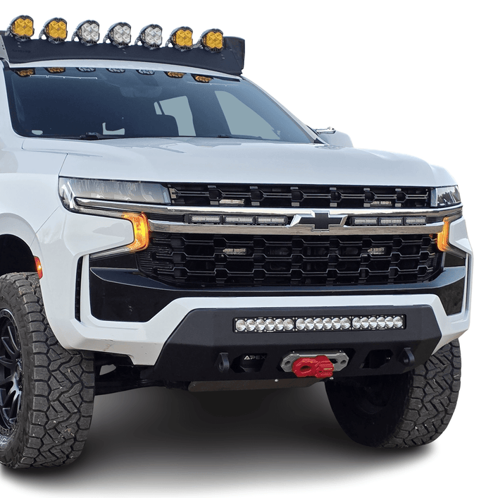 2021-2024 CHEVY TAHOE Z71 PROLITE FRONT WINCH BUMPER Chassis Unlimited Inc. 