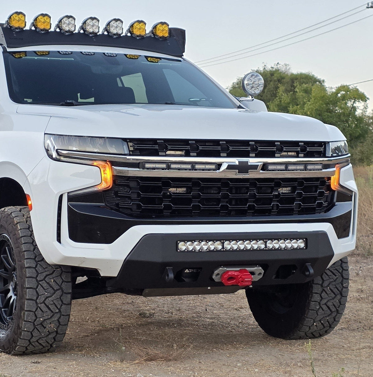 2021-2024 CHEVY TAHOE Z71 PROLITE FRONT WINCH BUMPER Chassis Unlimited Inc. 