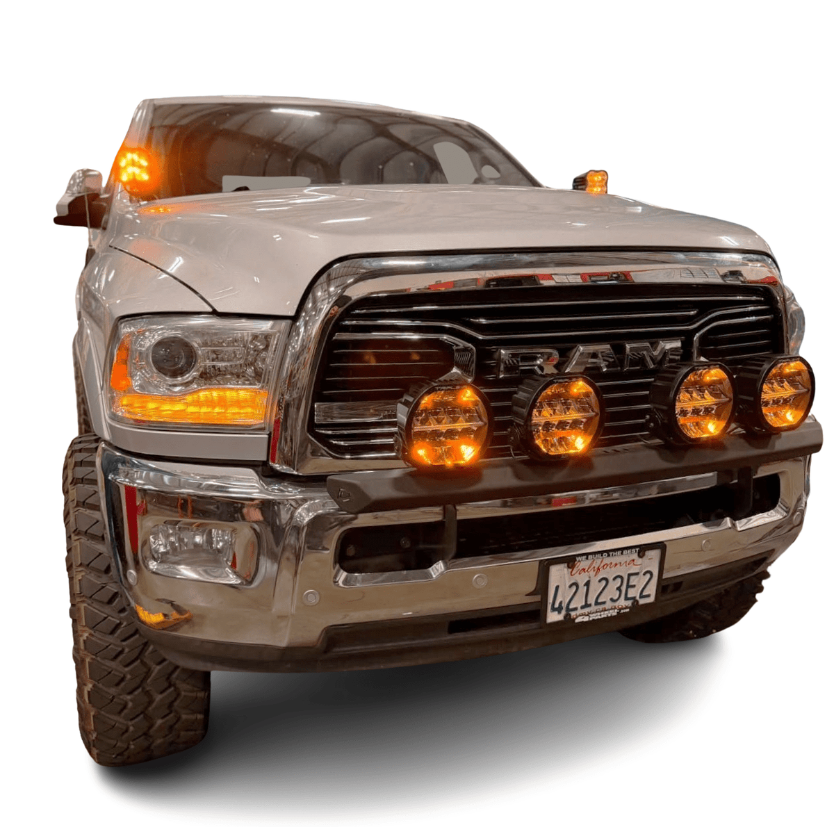 HD Chase Light Mount – Front Curved Pod / Light Bar Mount Chassis Unlimited Inc. 