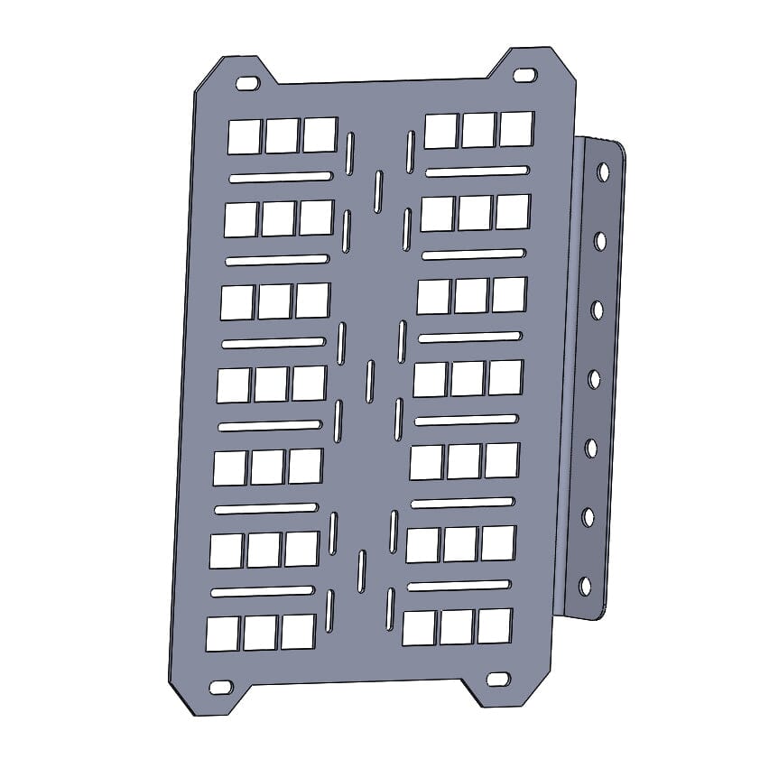 Universal Overland Accessory Mount - FITS SWING OUT BUMPERS Chassis Unlimited Inc. 