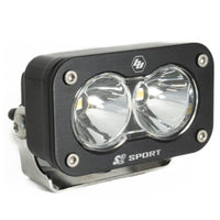 Baja Designs S2 Sport Black LED Auxiliary Light Pod - Universal - Clear Chassis Unlimited Inc. Spot 