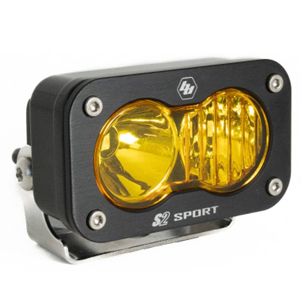 Baja Designs S2 Sport Black LED Auxiliary Light Pod - Universal - Amber Chassis Unlimited Inc. Driving/Combo 