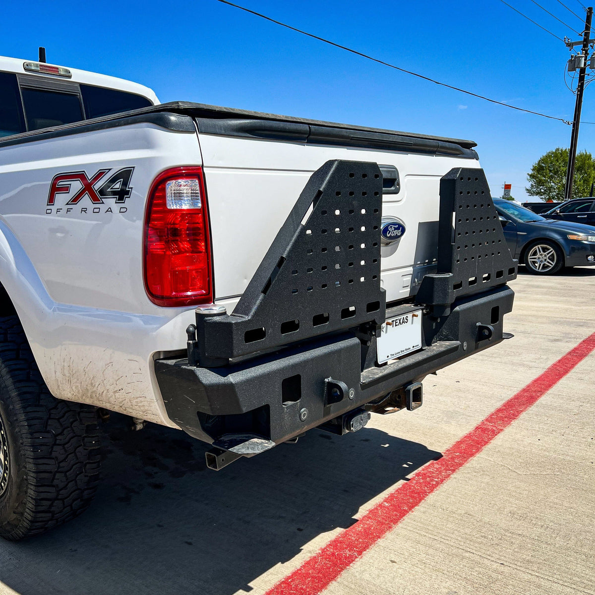 1999-2016 FORD SUPERDUTY F250/F350 DUAL SWING OUT REAR BUMPER Chassis Unlimited Inc. 