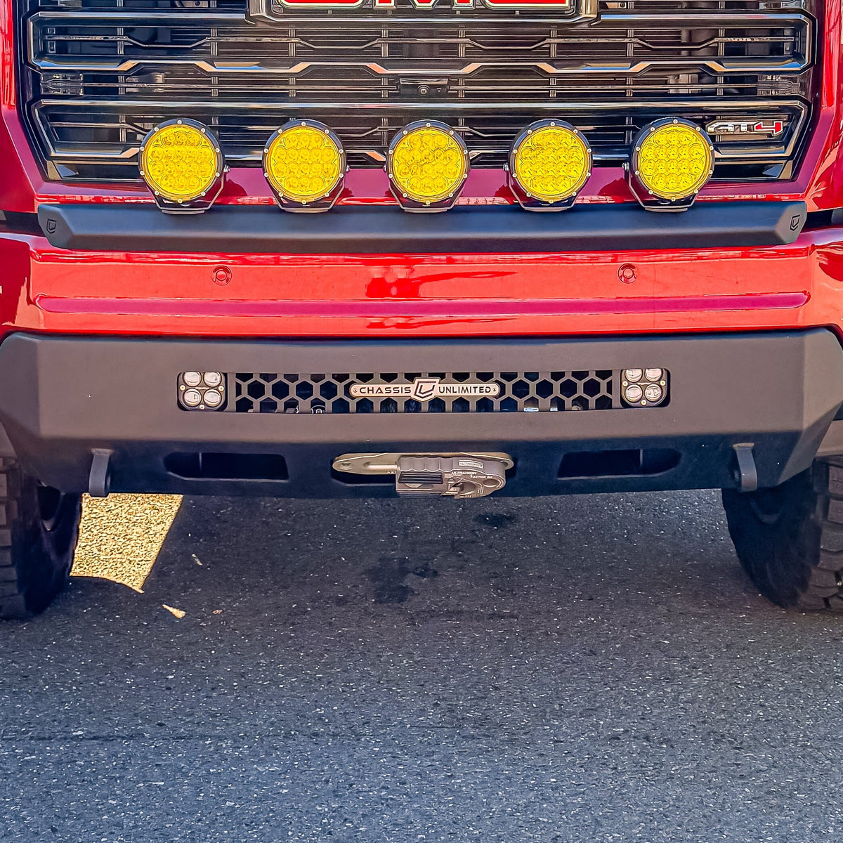 Light Bar Block-Off Screen W/ Cube Light Mounts Motor Vehicle Parts Chassis Unlimited Inc. 