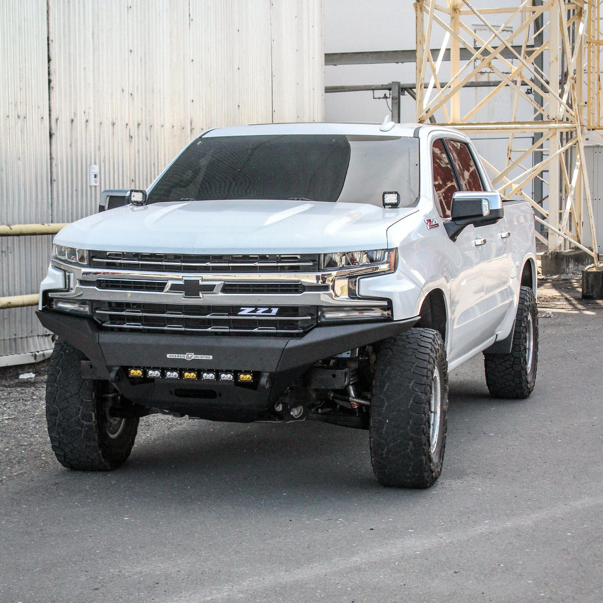 2019-2021 CHEVROLET SILVERADO 1500 RTS FRONT WINCH BUMPER Chassis Unlimited Inc. 