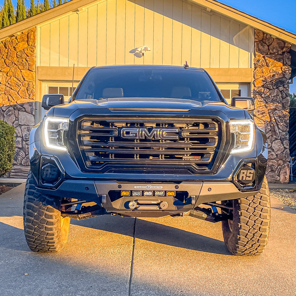 2019-2021 GMC SIERRA 1500 RTS FRONT WINCH BUMPER Chassis Unlimited Inc. 
