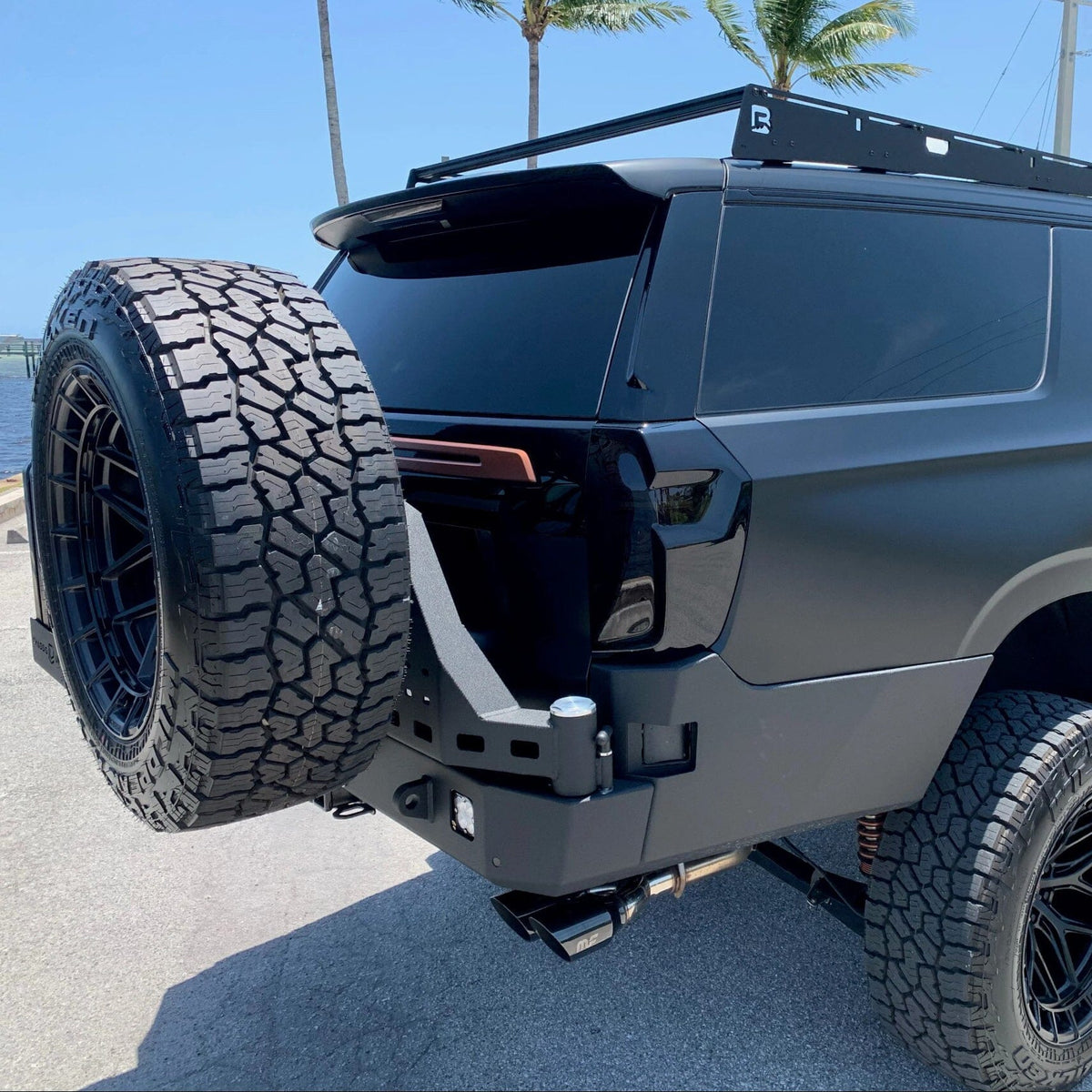 2021+ CHEVY SUBURBAN & GMC YUKON XL HIGH CLEARANCE OCTANE DUAL SWING OUT REAR BUMPER Chassis Unlimited Inc. 