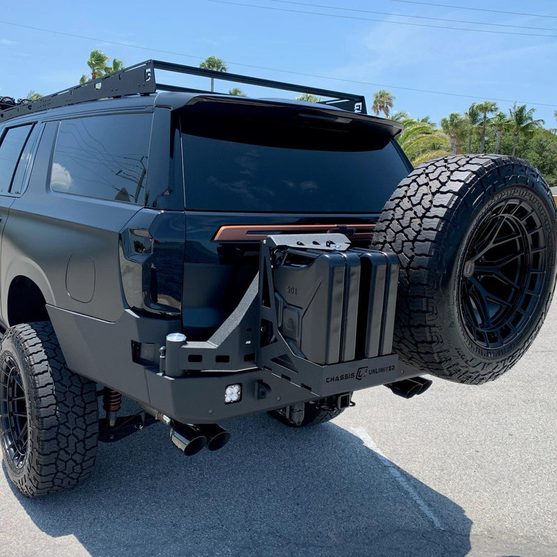 2021+ CHEVY SUBURBAN & GMC YUKON XL HIGH CLEARANCE OCTANE DUAL SWING OUT REAR BUMPER Chassis Unlimited Inc. 