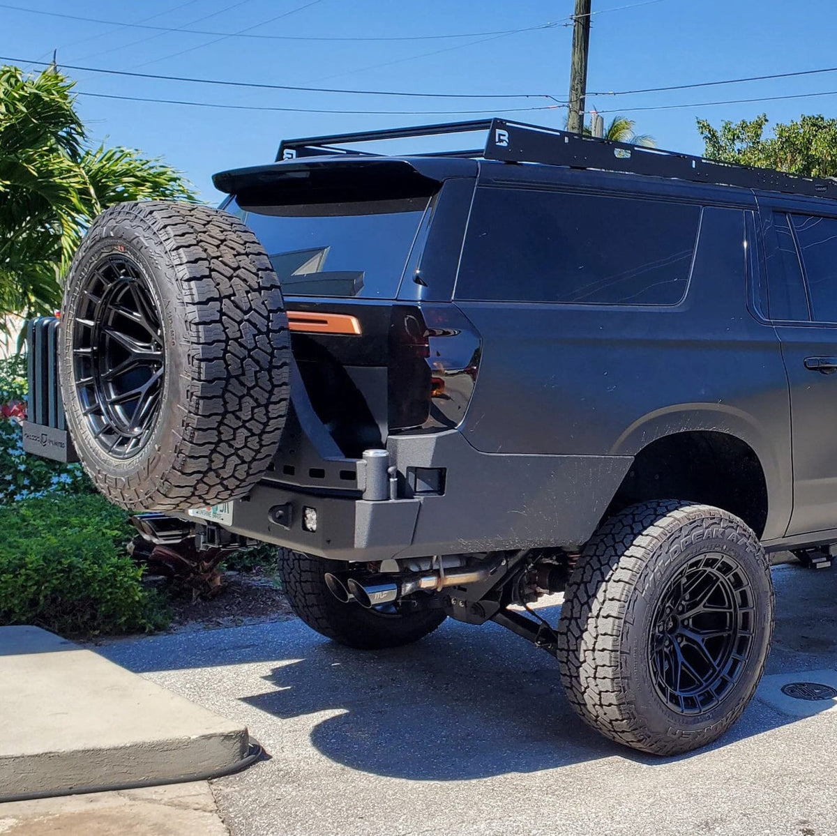 2021+ CHEVY SUBURBAN & GMC YUKON XL HIGH CLEARANCE OCTANE DUAL SWING OUT REAR BUMPER Chassis Unlimited Inc. 