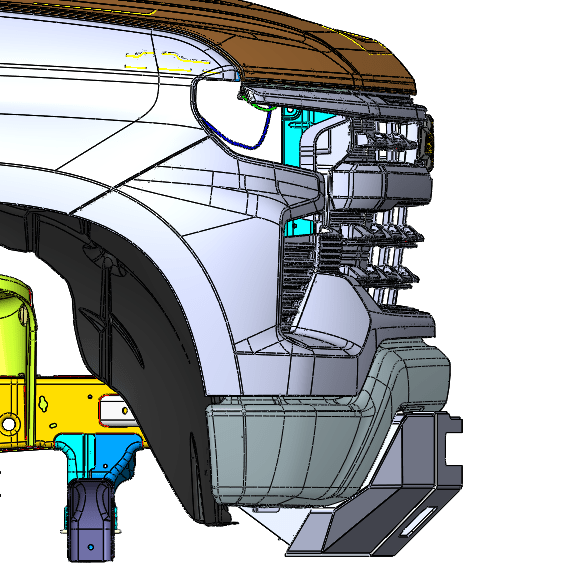 2022-2024 CHEVY SILVERADO 1500 PROLITE FRONT BUMPER Chassis Unlimited Inc. 