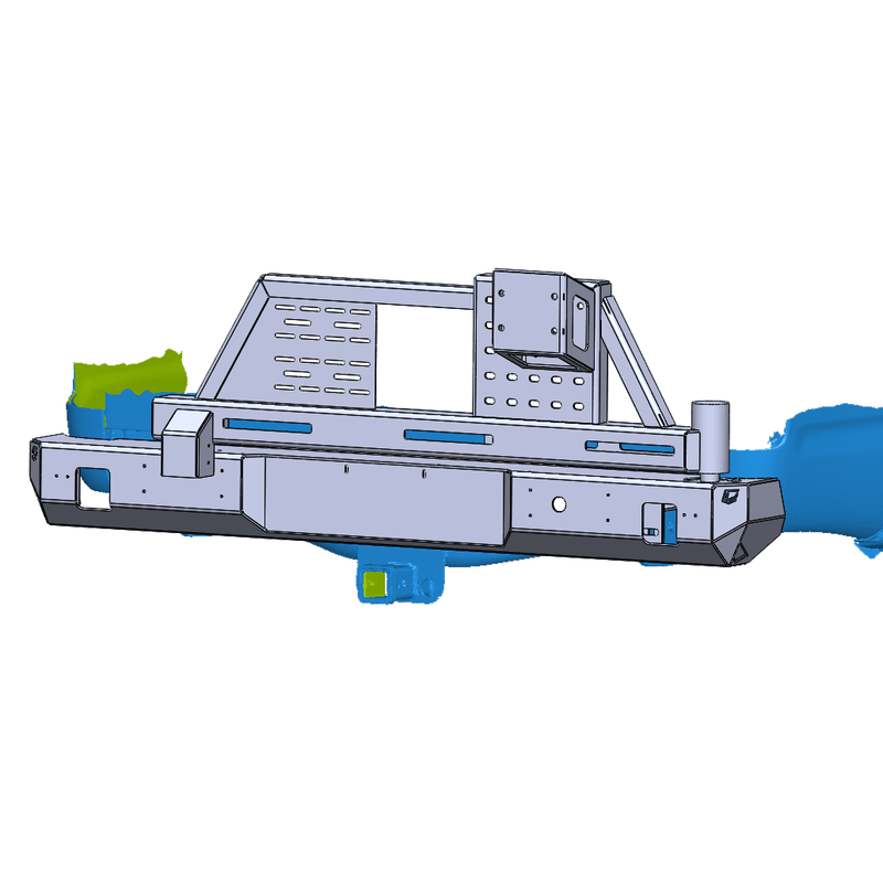1995-2004 Toyota Tacoma Swing Out Rear Bumper by Chassis Unlimited Inc. 