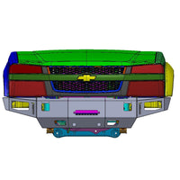 2004-2014 Chevy Colorado Octane Front Winch Bumper by Chassis Unlimited Inc. 