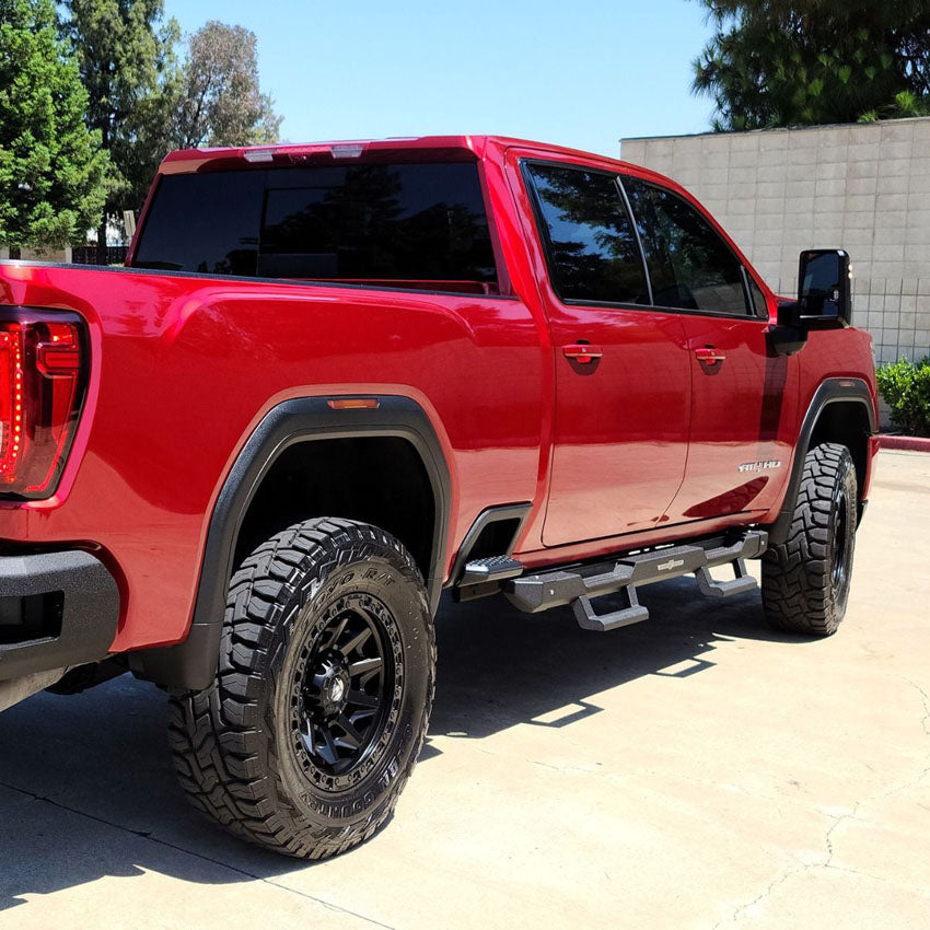 ATTITUDE MODULAR SIDE STEPS - BLACK - 2020-2022 CHEVY/GMC CREW CAB Chassis Unlimited Inc. 