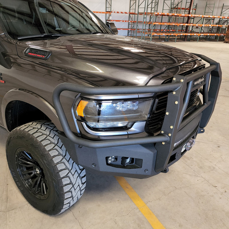 2019-2022 RAM 2500/3500 ATTITUDE FRONT WINCH Bumper Grill Guard Chassis Unlimited Inc. 