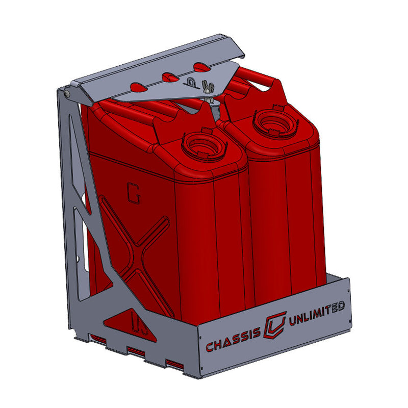 Dual Fuel Water Can Mount Fits Swing Out Bumpers