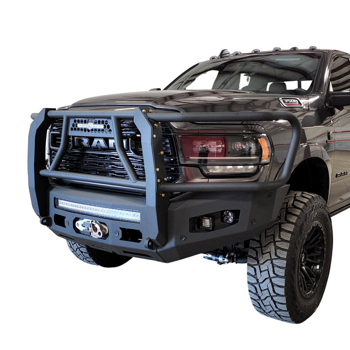2019-2022 RAM 2500/3500 ATTITUDE FRONT WINCH Bumper Grill Guard Chassis Unlimited Inc. 