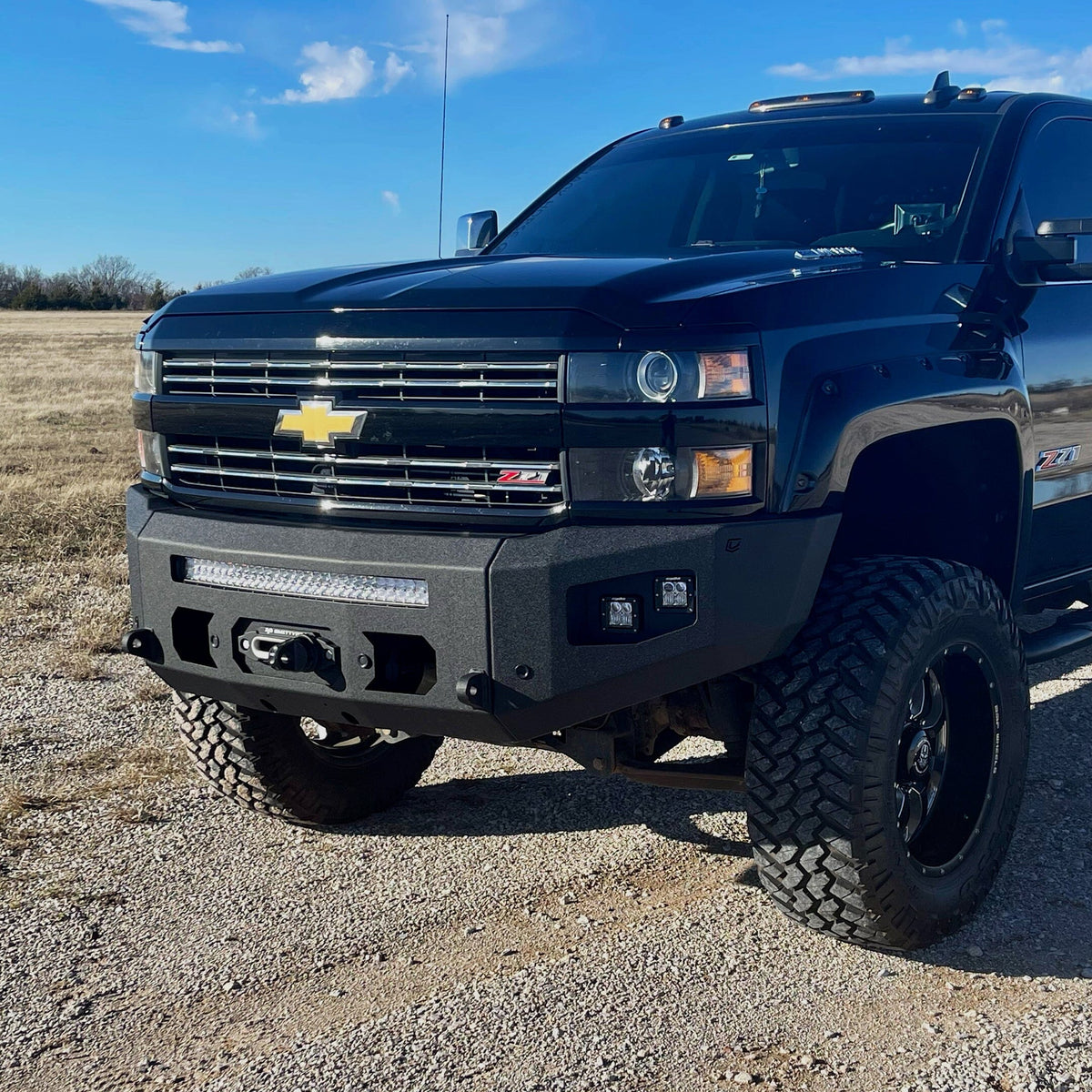 2015-2019 CHEVY SILVERADO 2500/3500 ATTITUDE FRONT WINCH BUMPER Chassis Unlimited Inc. 