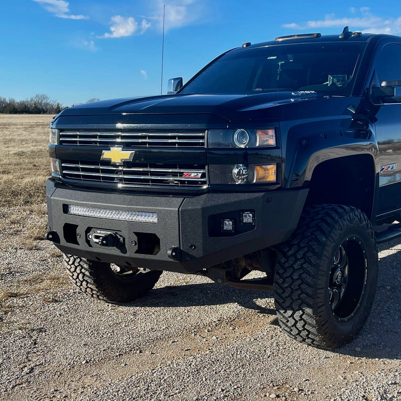 2015-2019 CHEVY SILVERADO 2500/3500 ATTITUDE FRONT WINCH BUMPER Chassis Unlimited Inc. 