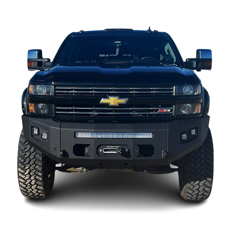 2015-2019 CHEVY SILVERADO 2500/3500 ATTITUDE FRONT WINCH BUMPER Chassis Unlimited Inc. 